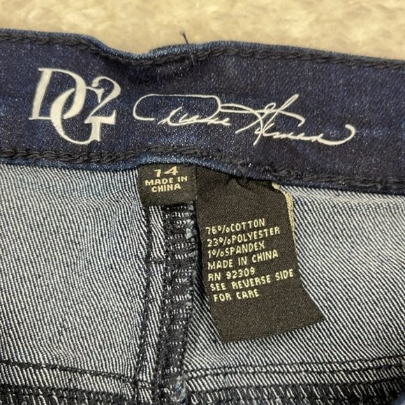 DG2 by Diane Gilman Classic Stretch BootCut Jean with Slit - Picture 6 of 10